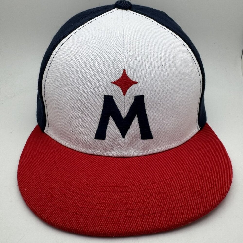 Minnesota Twins Hat M Star Logo Red White Blue Snapback Cap MLB Baseball
